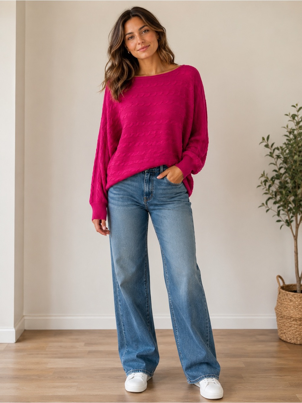 Lauren Ralph Lauren sweater color pink size l